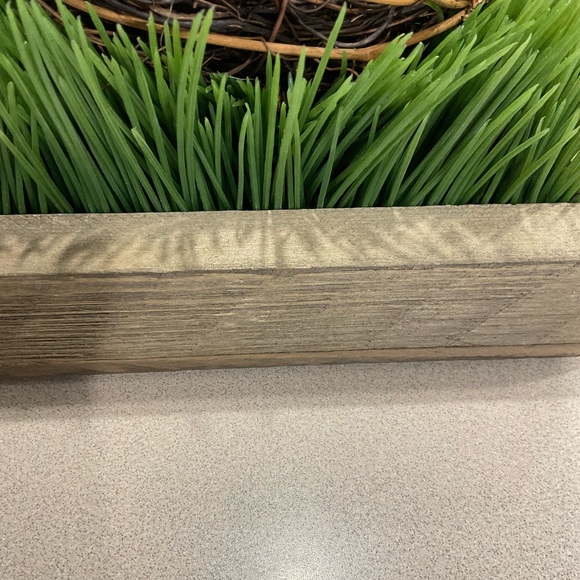 Easter holiday home decor green grass with nest - Picture 3 of 3